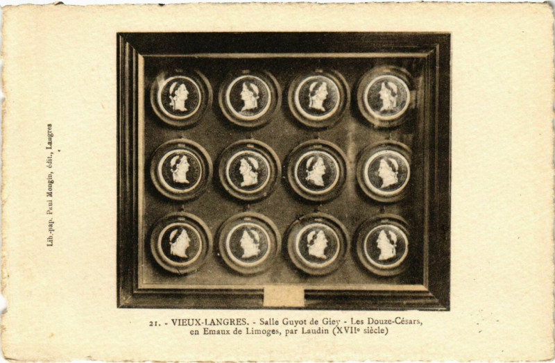 Carte postale ancienne Vieux-Langres - Salle guyot à Langres