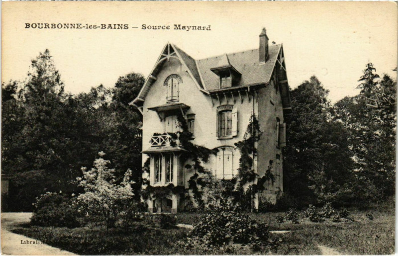 Carte postale ancienne Bourbonne-les-Bains - Source Maynard à Bourbonne-les-Bains