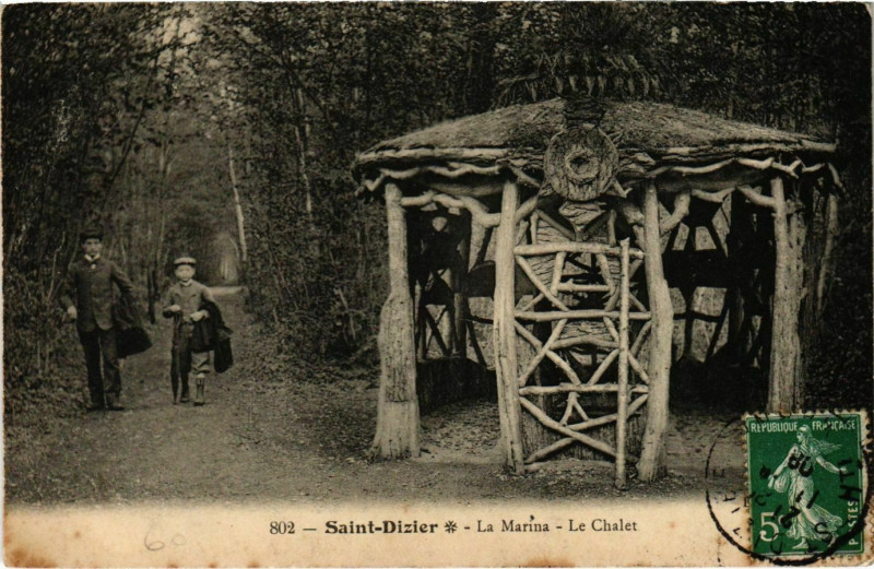 Carte postale ancienne Saint-Dizier - La Marina à Saint-Dizier