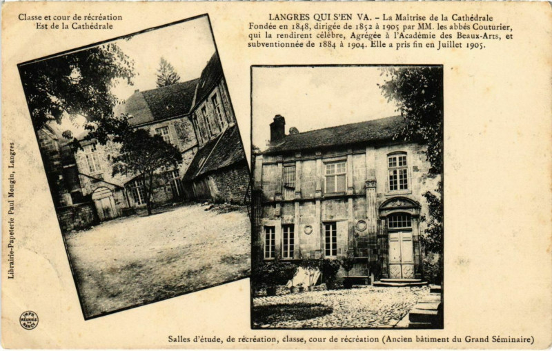 Carte postale ancienne Langres - La Maitrise de la Cathedrale à Langres