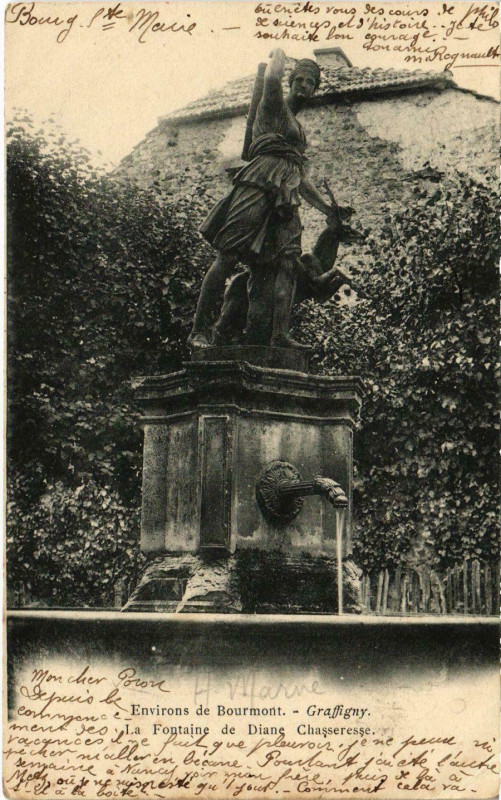 Carte postale ancienne Environs de Bourmont - Graffigny