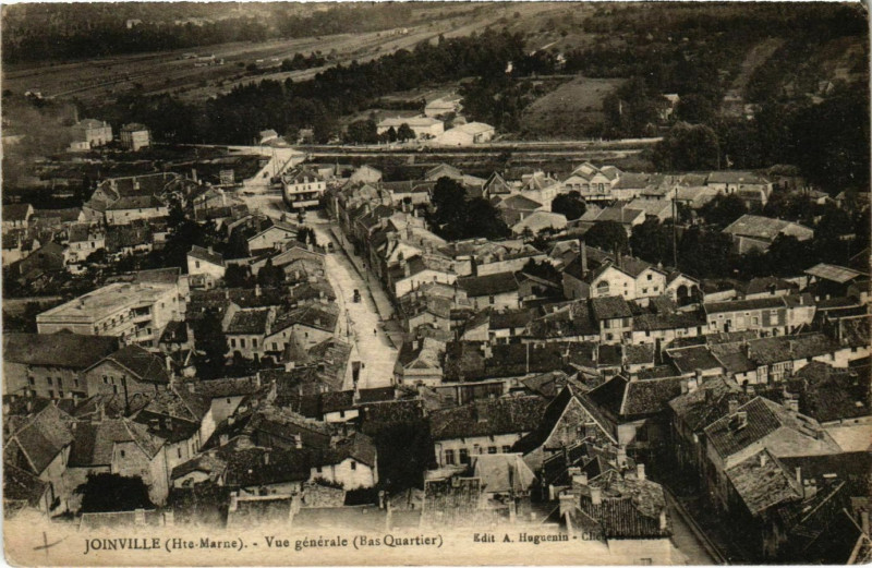 Carte postale ancienne Joinville - Vue générale à Joinville