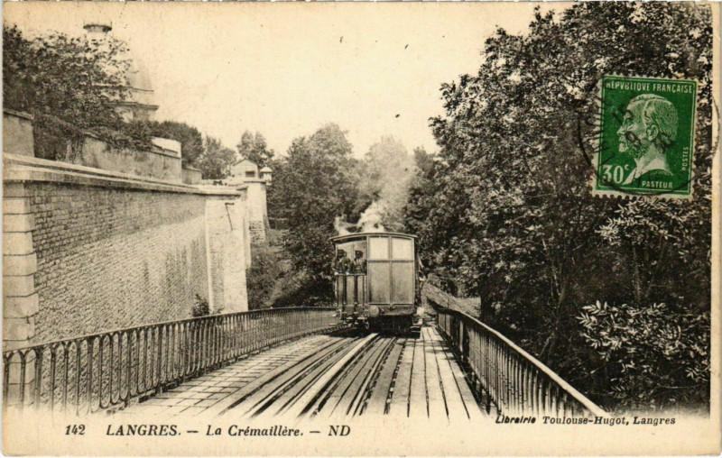 Carte postale ancienne Langres - La Cremaillere à Langres