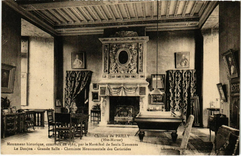 Carte postale ancienne Chateau de Pailly - Monument historique