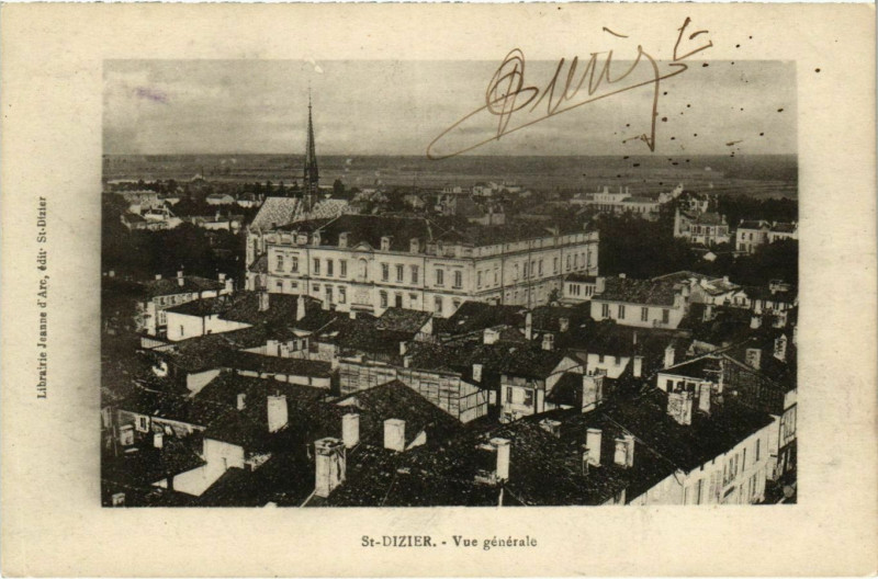 Carte postale ancienne Saint-Dizier - Vue générale à Saint-Dizier