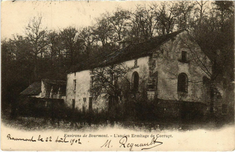 Carte postale ancienne Bourmont - L'ancien Ermitage de Corrupt à Rupt