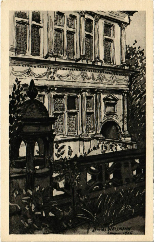 Carte postale ancienne Langres - Maison Renaissance à Langres