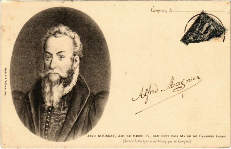 Carte postale ancienne Langres - Jean Roussat à Langres