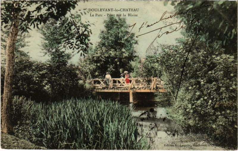 Carte postale ancienne Doulevant le Chateau - Le Parc à Doulevant-le-Château