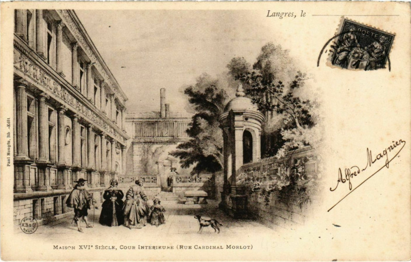 Carte postale ancienne Langres - Maison Xvi siecle à Langres