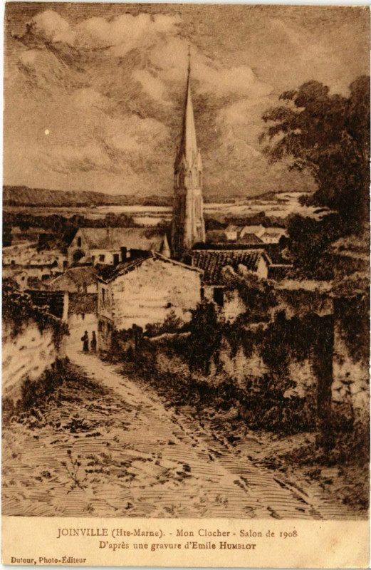 Carte postale ancienne Joinville - Mon Clocher à Joinville