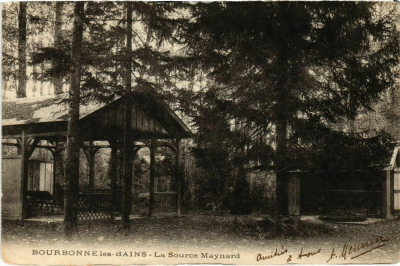 Carte postale ancienne Bourbonne-les-Bains - La Source Maynard à Bourbonne-les-Bains