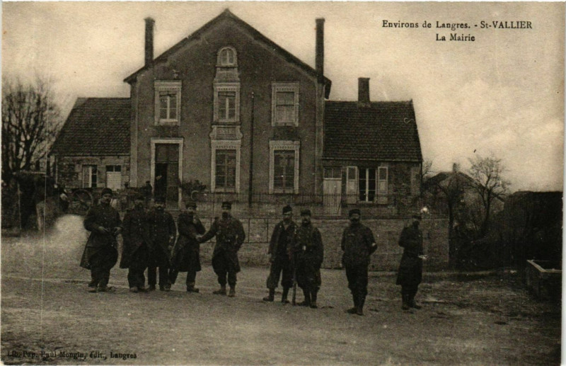 Carte postale ancienne Saint-Vallier La Mairie