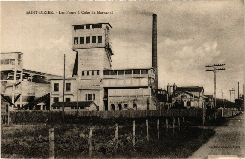 Carte postale ancienne Saint-Dizier - Les Fours a Coke de Marnaval à Saint-Dizier