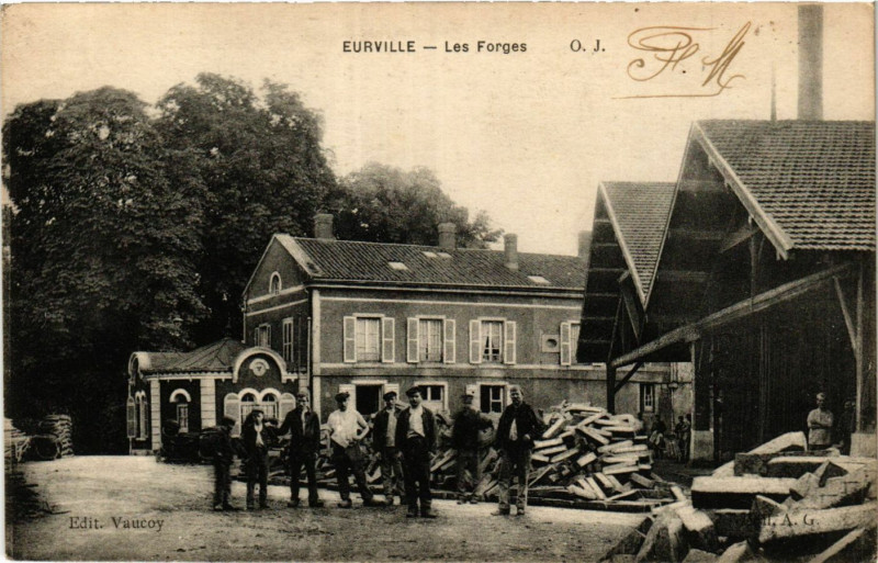 Carte postale ancienne Eurville - Les Forges à Orges