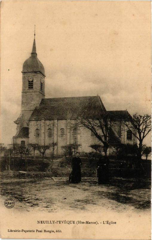 Carte postale ancienne Neuilly l'Eveque - L'Eglise à Neuilly-l'Évêque