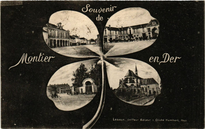 Carte postale ancienne Souvenir de Montier en Der
