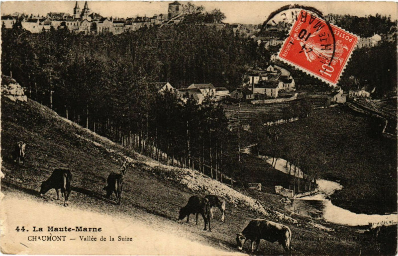 Carte postale ancienne Chaumont - Vallee de la Suize à Chaumont