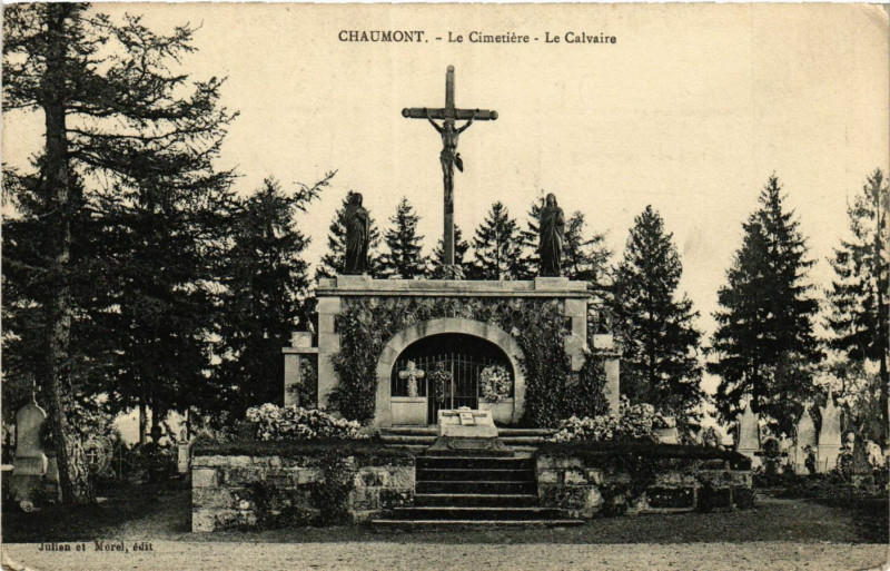Carte postale ancienne Chaumont - Le Cimetiere à Chaumont