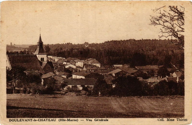 Carte postale ancienne Doulevant le Chateau - Vue generale à Doulevant-le-Château