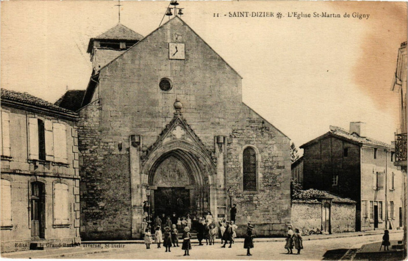 Carte postale ancienne Saint-Dizier - L'Eglise Saint-Martin de Gigny à Saint-Dizier