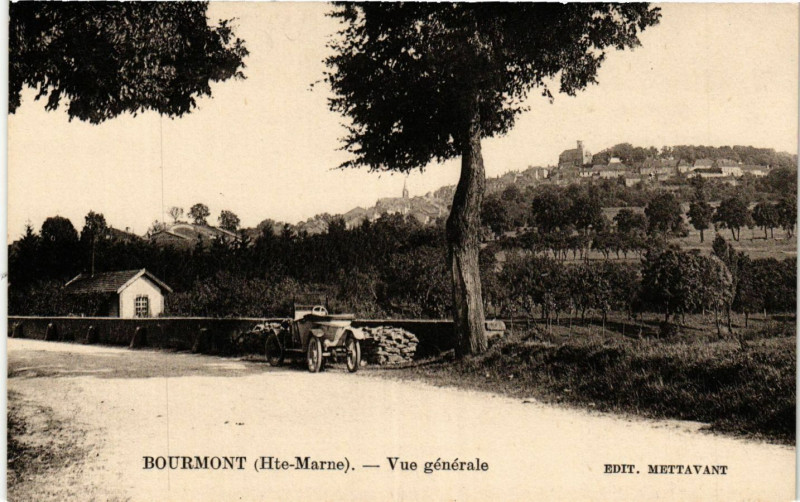 Carte postale ancienne Bourmont - Vue generale