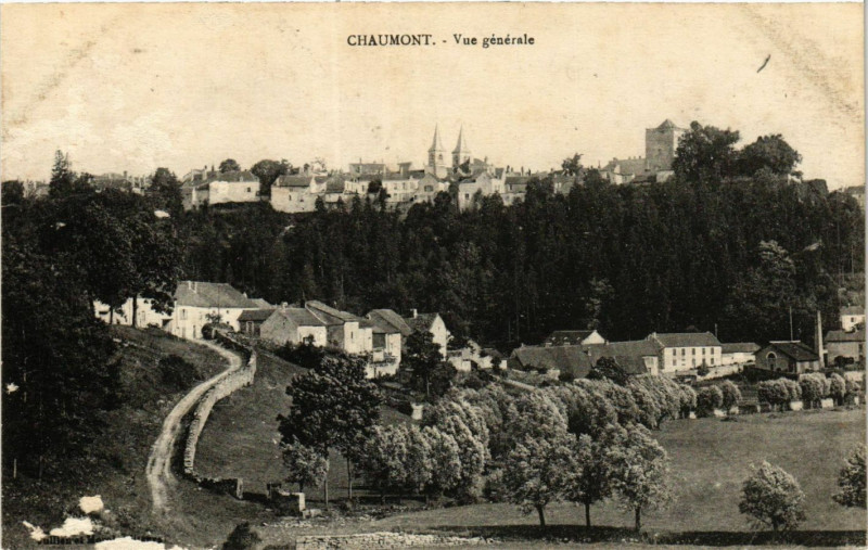 Carte postale ancienne Chaumont - Vue generale à Chaumont