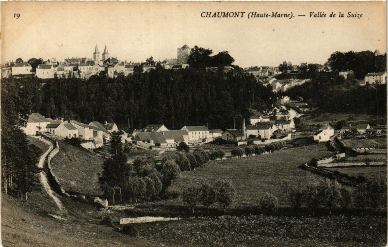 Carte postale ancienne Chaumont - Vallee de la Suize à Chaumont