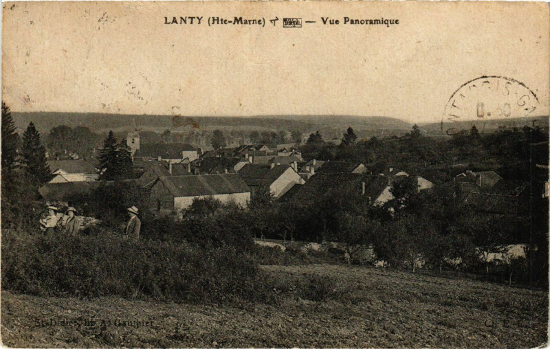 Carte postale ancienne Lanty - Vue panoramique