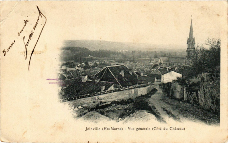 Carte postale ancienne Joinville - Vue generale à Joinville