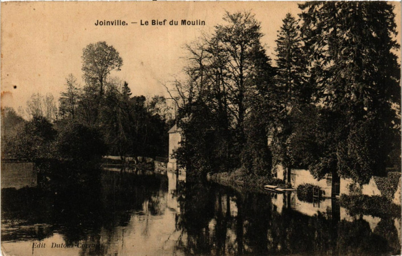 Carte postale ancienne Joinville - Le Bief du Moulin à Joinville