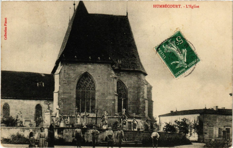 Carte postale ancienne Humbecourt - L'Eglise à Humbécourt
