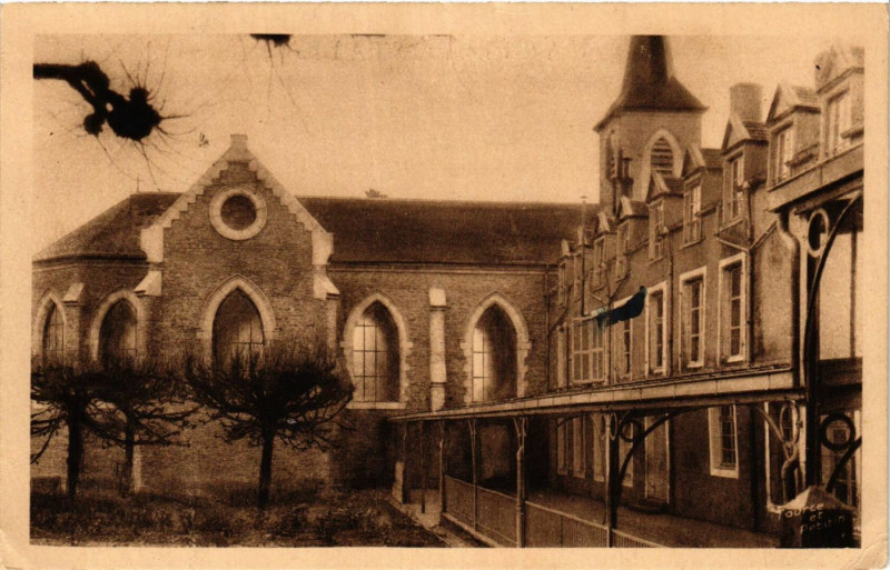 Carte postale ancienne Ecole Proffessionnelle Libre de Malroy - Dammartin sur Meuse - La V à Dammartin-sur-Meuse