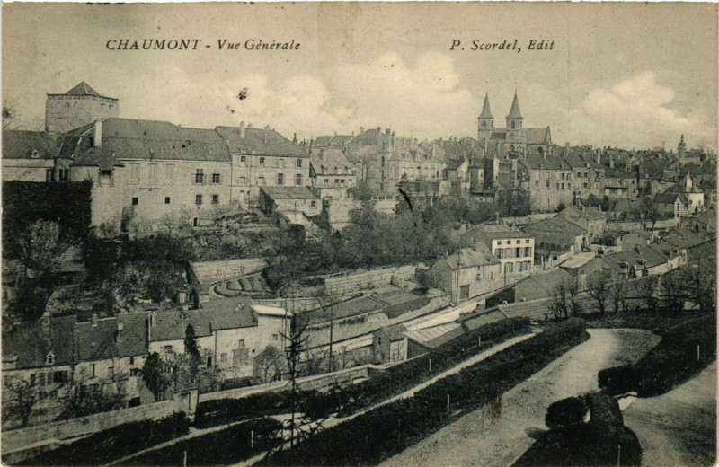Carte postale ancienne Chaumont - Vue Générale à Chaumont
