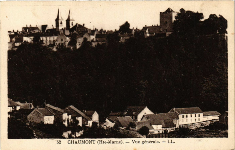 Carte postale ancienne Chaumont(Hte-Marne) - Vue générale à Chaumont