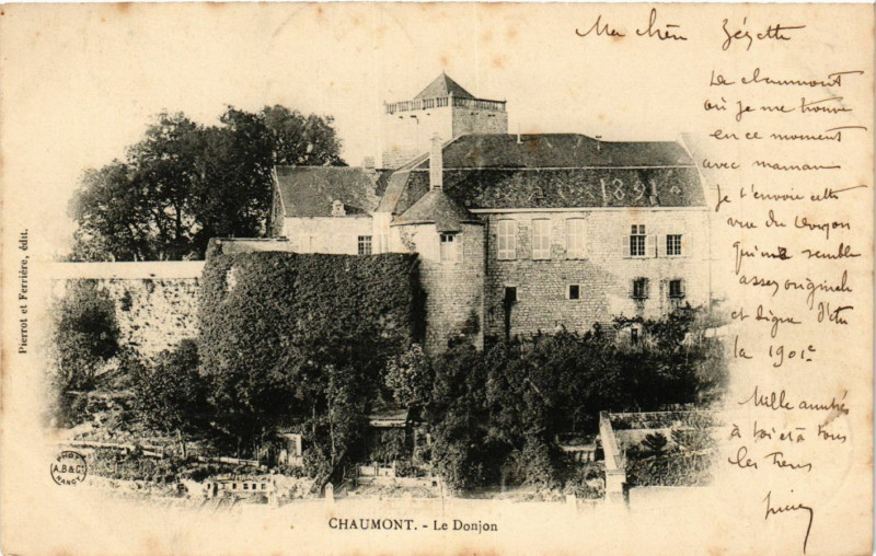 Carte postale ancienne Chaumont  - Le Donjon à Chaumont