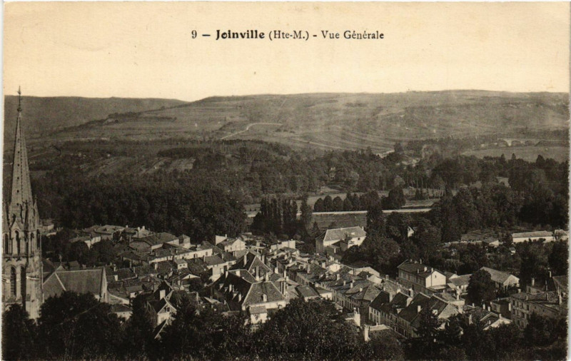 Carte postale ancienne Joinville - Vue generale à Joinville