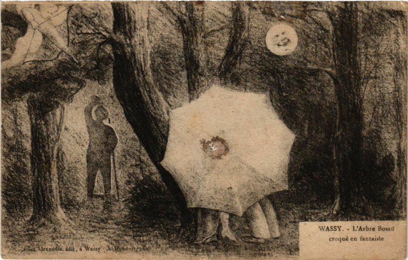 Carte postale ancienne Wassy - L'Arbre Bossu à Wassy