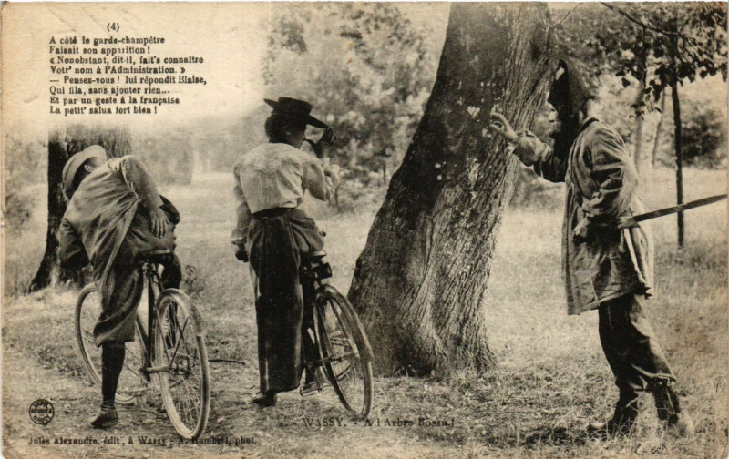Carte postale ancienne Wassy - A l'Arbre Bossu à Wassy