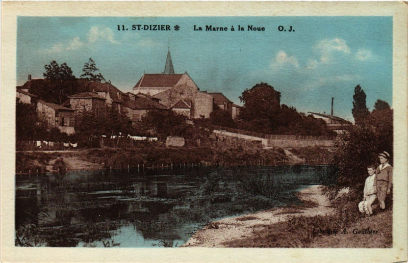 Carte postale ancienne La Marne à la Noue à Saint-Dizier