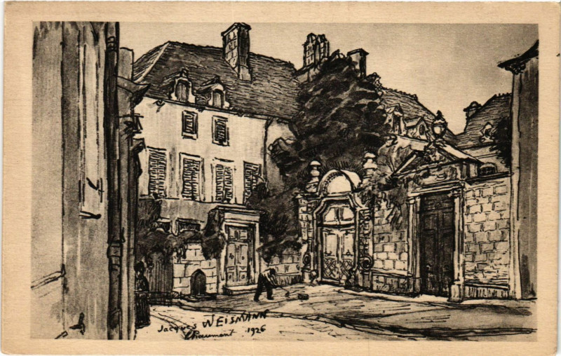 Carte postale ancienne Jacques Weismann