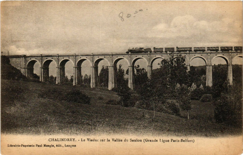 Carte postale ancienne Chalindrey - Le Viaduc à Chalindrey