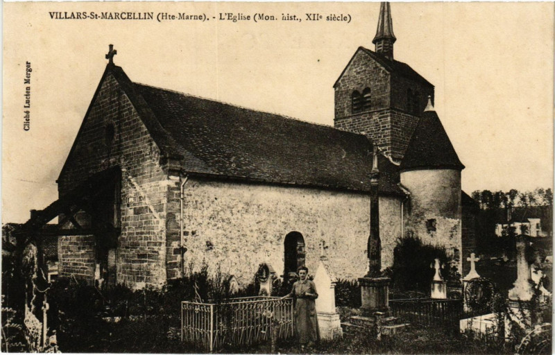 Carte postale ancienne VillarsSaint-Marcellin - L'Eglise