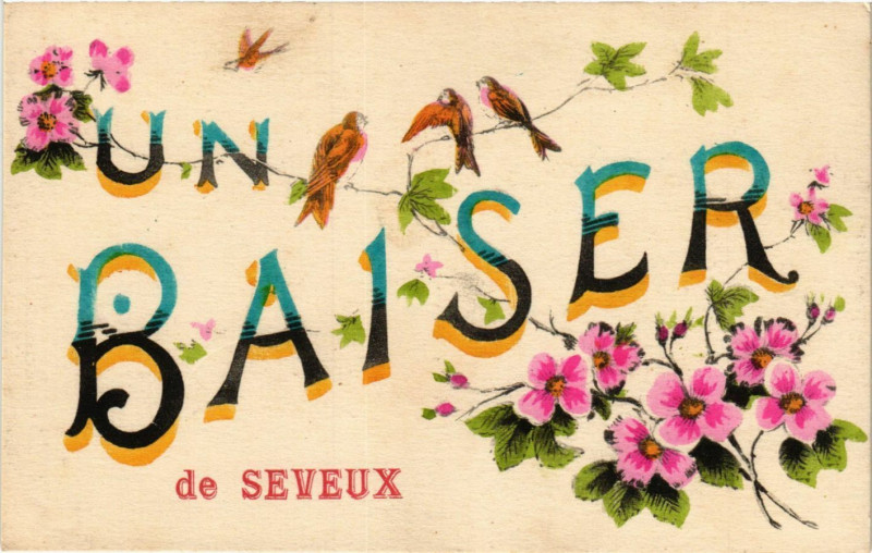 Carte postale ancienne Un Baiser de Seveux