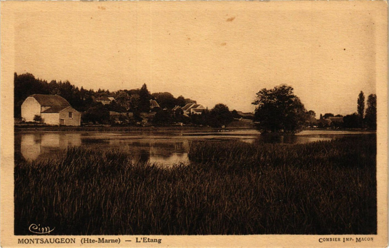 Carte postale ancienne Montsaugeon - L'Etang