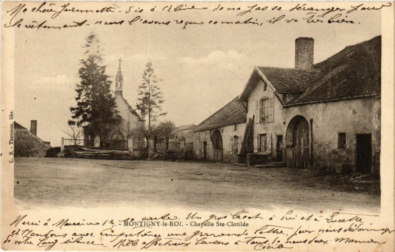 Carte postale ancienne Montigny le Roi - ChapelleSainte-Clotilde