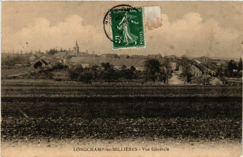 Carte postale ancienne Longchamo les Milliers - Vue generale