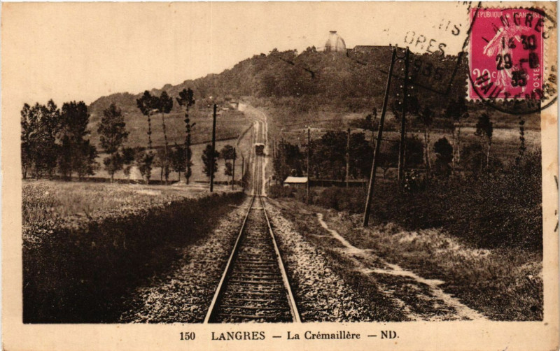 Carte postale ancienne Langres - La Cremaillere à Langres