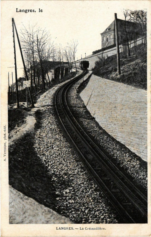 Carte postale ancienne Langres - La Cremaillere à Langres