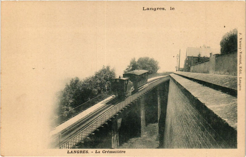 Carte postale ancienne Langres - La Cremaillere à Langres